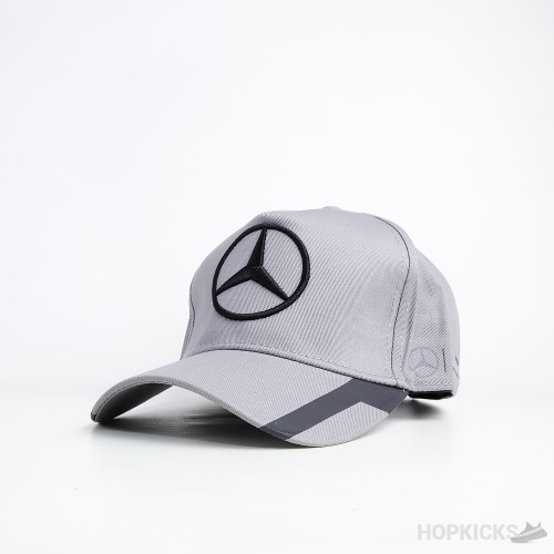 Mercedes Benz Grey Black Cap